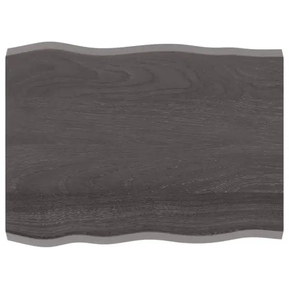Bestseller Blat stołu, ciemnoszary, 80x60x4 cm, dąb z naturalną krawędzią Lumarko! - Hurtownia wielobranżowa Lumarko